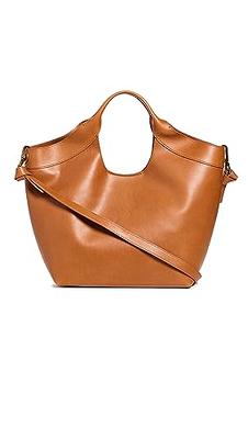 Madewell The Essential Mini Bucket Tote in Leather - Size One S