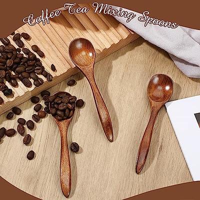 Wooden Spoon Rice Scoop Coffee Stirring Mixing Soup Spoons Natural