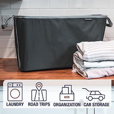 CleverMade Collapsible Laundry Caddy Large Foldable Clothes Hamper