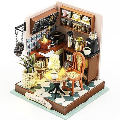 Lannso DIY Dollhouse Miniature Kit, Doll House Kit with Dust Proof Cover  and Music Box, Mini Wooden Dollhouse Toys for Adult Gift(M2132)