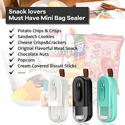 Mini Bag Sealer Chip Bag Sealer Portable Handheld Heat Vacuum Sealer with  Cutter Plastic Bag Sealer Bag Resealer Machine for Chip Bags Automatic Bag  Sealer - Yahoo Shopping