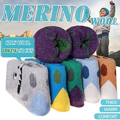 4 Pairs Warm Winter Socks Thick Thermal Wool Socks for Women and Girls