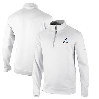 Men's Atlanta Braves Columbia White Omni-Wick Shotgun Polo