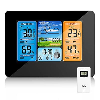 ThermoPro TP280 1000FT Home Weather Stations Wireless Indoor Outdoor  Thermometer, Indoor Outdoor Weather Stations with Swiss-Made Sensor, Inside