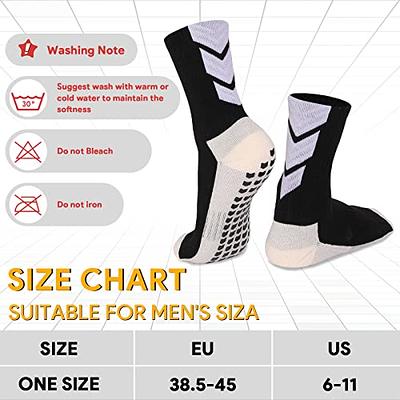 KRICJYH Grip Socks Soccer Anti Slip Gripper Athletic Socks with