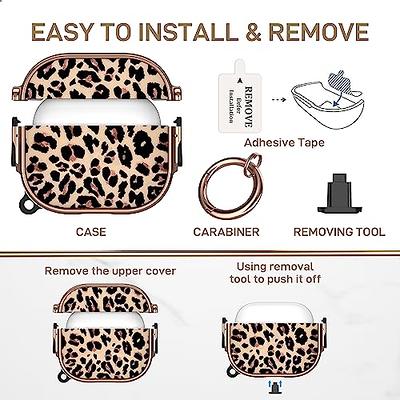 Maxjoy for AirPods Case with Lock, Leopard AirPod Case Lock Hard