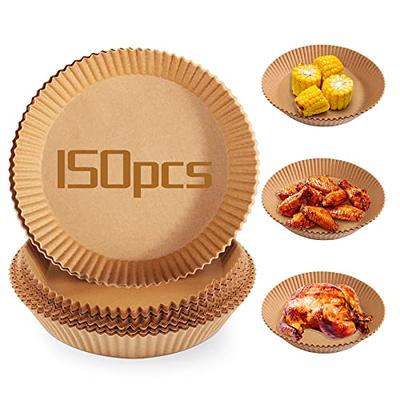 Air Fryer Paper Liners Disposable: 100PCS Round Airfryer Oven Insert  Parchment Sheets Grease and Water Proof Non Stick Basket Liners for Baking  Cooking from ctizne 