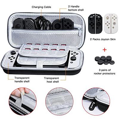  Switch OLED Accessories Bundle Kit with Carrying Case,TPU  Cover,Screen Protector,Charging Dock, Silicone Skin,Playstand,USB Cable,  Game Case,Grip and Steering Wheel & Caps for Nintendo Switch OLED : Video  Games