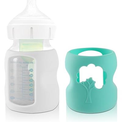 8oz Glass Baby Bottle with Silicone Sleeve | Lifefactory Mint