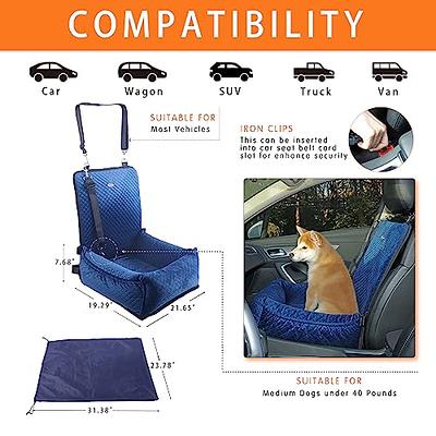 Petsfit Dog Car Seat Pet Travel Car Booster Seat with Safety Belt