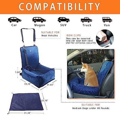 PETSFIT Dog Car Seat Pet Travel Car Booster Seat with Safety Belt