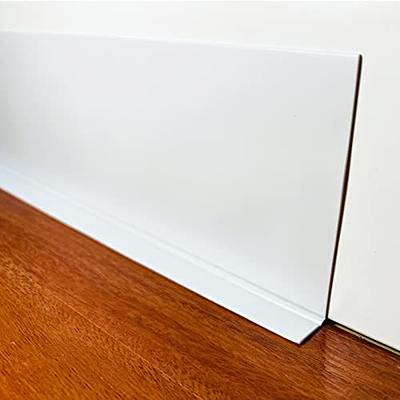 Flexible Wall Baseboard Molding Trim, 4″X16.4' Self-Adhesive Vinyl  Baseboards