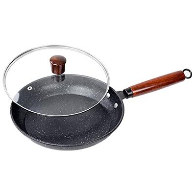 Nutrichef Non Stick Ceramic Frying Pan with Lid NCHGLDX14