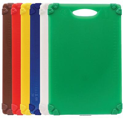 Tablecraft FCB1520A 20 x 15 Assorted Color Flexible Cutting Board - 6/Set