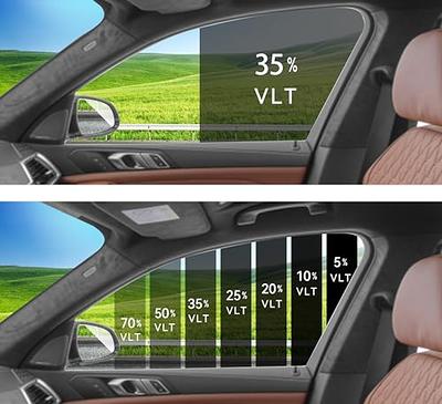  TRUE LINE Automotive DIY Car Window Tinting Kit - Customize  Shade: 5%, 20%, 35%, 50% for All Sides & Back Windows - Precut Tint Blocks  99% UV Rays : Automotive