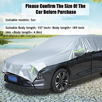 Half SUV 157-189 Car Body Cover All Weather, Outdoor Indoor for All  Season Waterproof Dustproof UV Resistant Snowproof SUV Car Cover Protect  Your Windshield and Roof - Yahoo Shopping