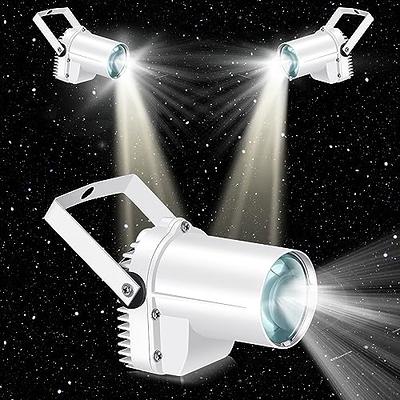 Spotlight for Disco Ball Lights Pin Spot Light, White Led Beam Pinspot  Light for Disco Ball Motors, 3w White Spot Lights for Parties