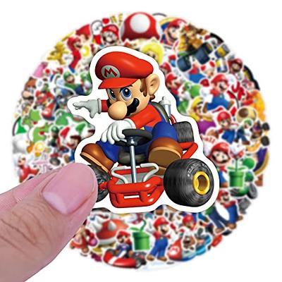 Super Mario Cartoon Waterproof Laptop Stickers Waterproof Skateboard  Snowboard Car Bicycle Luggage Decal 50pcs Pack (Super Mario)