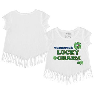 Youth Tiny Turnip White Toronto Blue Jays Sundae Helmet T-Shirt 