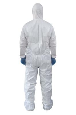 Medtecs Hazmat Suits - 6 Sizes Options (1 PC) - without Sealed Tape - AAMI  Level 4 Disposable Coverall PPE Suit for Biohazard Chemical Protection 