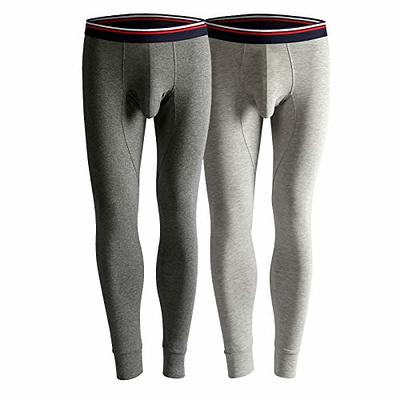 Ouruikia Men's Thermal Underwear Pants Thermal Bottoms Long Johns Bottoms Cotton  Thermal Bottoms Light Grey/Dark Grey S - Yahoo Shopping
