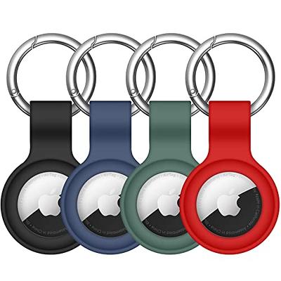 (Gazdag)Compatible with AirTag Case Keychain Air Tag Case Holder Silicone  AirTags Key Ring Cases Air Tags Key Chain Compatible with AirTag GPS Item