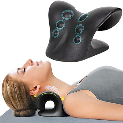 Neck and Shoulder Relaxer - Neck Stretcher Cervical Spine Traction Device  to Relieve Neck and Shoulder Fatigue and Pain, Chiropractic Pillow for