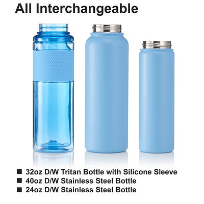  Cirkul 22oz Stainless Steel Water Bottle with 3 Flavor  Cartridges : Home & Kitchen