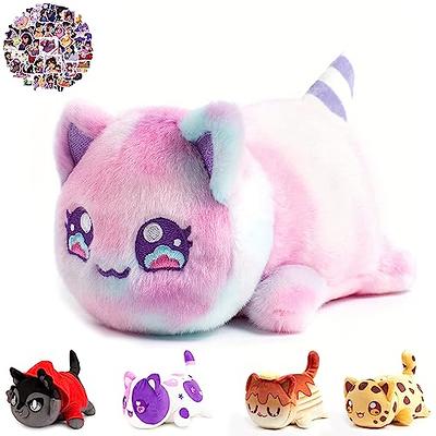 Apushmeu® 61-PCS 丨 11-inches Rainbow Sugar Cat Plush + 60-Sticker