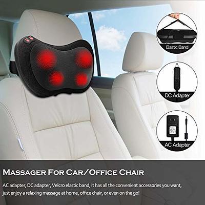 Back Massager with Heat, Shiatsu Back and Neck Massager with 3D Deep Tissue  Kneading for Back Shoulder Legs Foot Body Pain Relief, at Home Office Car