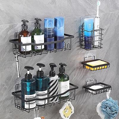 Kerisgo Corner Shower Caddy, 2 Pack Adhesive Bathroom Shower Corner  Organizer Shelf, No Drilling Rustproof Wall Mounted Shower Storage Rack  Shampoo