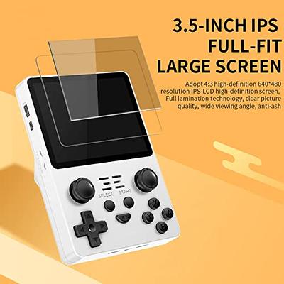 RG351V Handheld Game Console , Open Source System Built-in WiFi Online  Sparring 64G TF Card 2500 Classic Games , 3.5inch IPS Screen Retro Game  Console