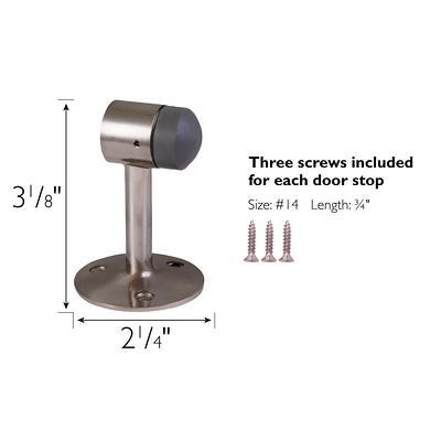 Magnetic Door Stopper, Stainless Steel Brushed Door Catch Modern Solid  Rigid Door Stoppers Baby Proof Door Holder Wall/floor Mount