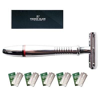 Tomb 45 Triple Cartridge Razor Holder | Disposable Razor Safety Handle For  Barbers | 100% Metal Grip & 3 Adjustable Blade Exposure Options For Shaving