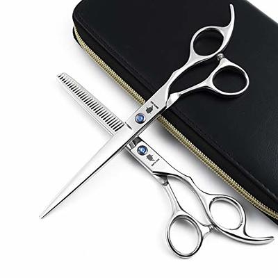 CIICII Hair Cutting Scissors Shears Kit, Professional Hairdressing Scissors  Set (Hair Beard Trimming Shaping Grooming Thinning Shears) for Men Women