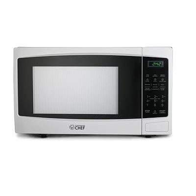 Commercial CHEF 0.6 cu. ft. Countertop Microwave White CHM660W - The Home  Depot