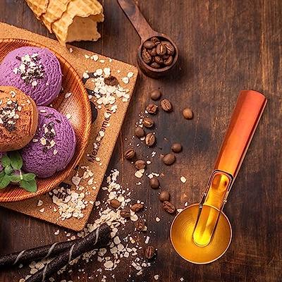 3 Pcs Gold Cookie Scoop Set Ice Cream Scoop Cookie With Trigger