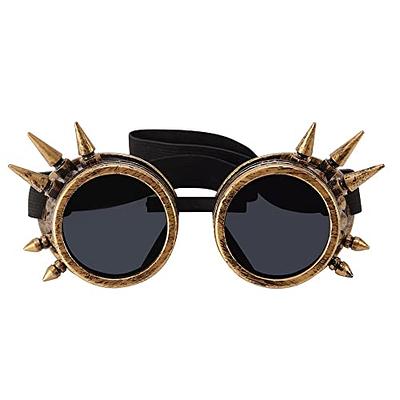 Lelinta Spiked Goggles Steampunk Welding Goth Cosplay Vintage Goggles  Rustic - Yahoo Shopping