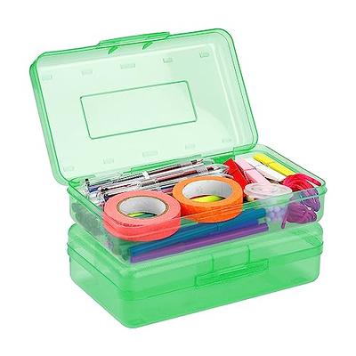 SIMARTZ Plastic Large Bead Organizer Box with Adjustable Dividers 2-Pack 36 Grids. Tackle Box Organizer with 5 Sheets of Labeling Stickers for
