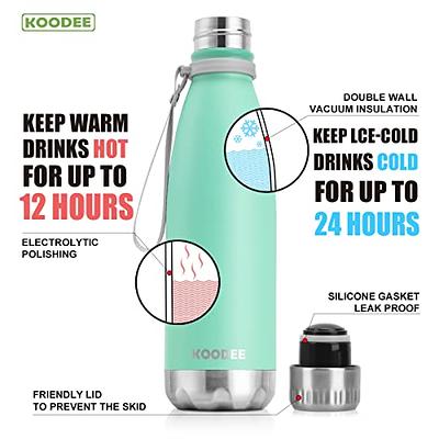 RTIC Bottle Chiller Water Bottle Insulated Cooler for 12oz Glass Soda Bottle  or 16oz Aluminum Bottle, Double Wall Vacuum Insulation, Stainless Steel  Sweat Proof with Built-In Bottle Opener, Black 