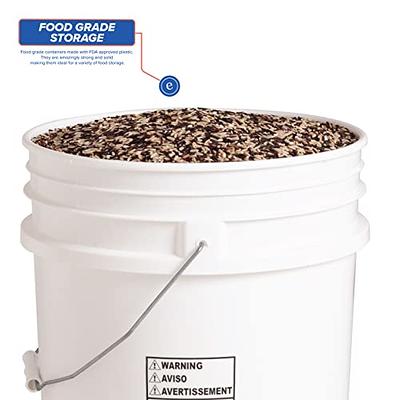 House Naturals Food Grade Plastic Buckets 7 5 3.5 2 Gallon ( Pack