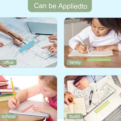 Rulers 12 Inch, 7 Pack Color Transparent Ruler Plastic Rulers, Kids Ruler  for School, Clear Ruler with Centimeters and Inches for School Home Office