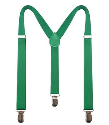 RBOCOTT Mens Green Suspender with 3 Clips Adjustable Braces(8) - Yahoo  Shopping