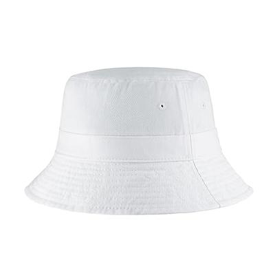 Hot Summer Bucket Hat - Trendy Cotton Sun Hat for Beach, Golf, Fishing -  Fun Outdoor Vacation Boonie for Men and Women (White) - Yahoo Shopping