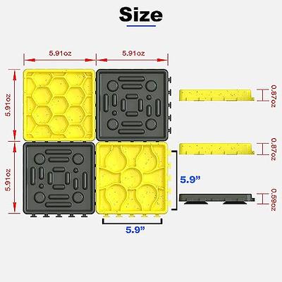 Hiyibo 17''x11''Lick Mat for Dogs,4 in 1 Dog Slow Feeder Mat,Slow