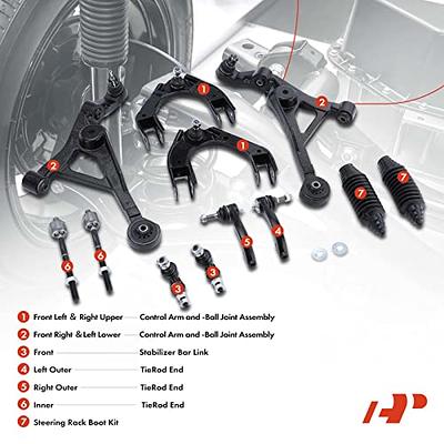 A-Premium 12Pcs Front Suspension Kit Upper Lower Control Arm and