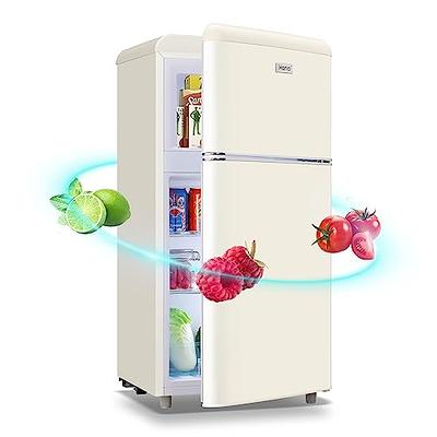 DEMULLER 3.5 CU.FT Mini Fridge with Freezer Compact Retro