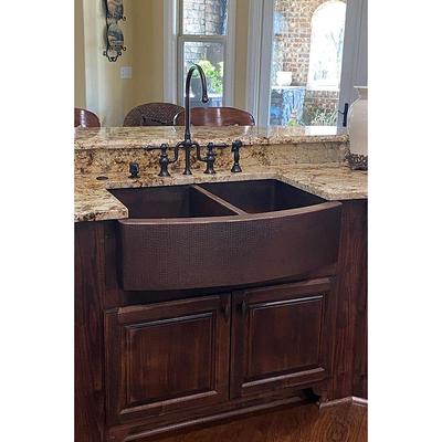 TOOLKISS 40.5 in. Black Stainless Steel Standing Wide Over Sink