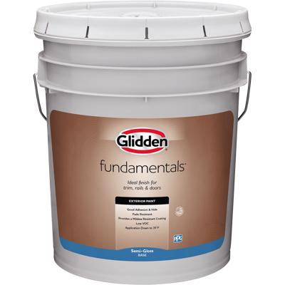 Glidden Fundamentals Exterior Paint Shark / Beige, Semi-Gloss, 5