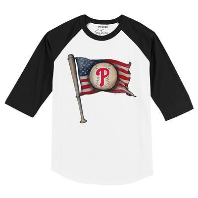 Youth Tiny Turnip White Philadelphia Phillies Baseball Tie T-Shirt Size: Medium